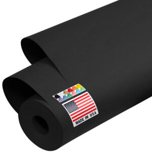 48" x 1200" USA Made Kraft Paper Roll, 45 lbs Thickness - Black (KP-4810-BK)