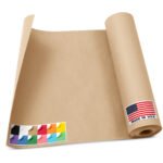 12" x 1200" USA Made Kraft Paper Roll, 45 lbs Thickness - Natural Kraft (KP-1210-NK)
