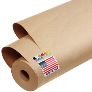 48" x 1200" USA Made Kraft Paper Roll, 45 lbs Thickness - Natural Kraft (KP-4810-NK)