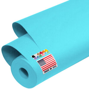 48" x 1200" USA Made Kraft Paper Roll, 45 lbs Thickness - Light Blue (KP-4810-LB)