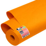 48" x 1200" USA Made Kraft Paper Roll, 45 lbs Thickness - Orange (KP-4810-OR)