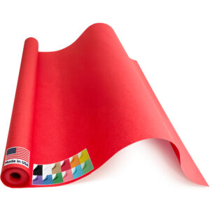 36" x 1200" USA Made Kraft Paper Roll, 45 lbs Thickness - Red (KP-3610-RE)