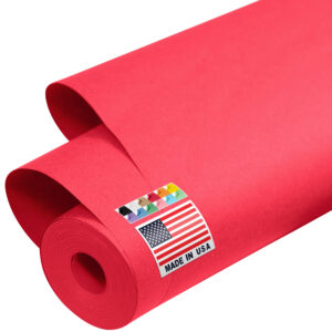48" x 1200" USA Made Kraft Paper Roll, 45 lbs Thickness - Red (KP-4810-RE)