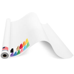 36" x 1200" USA Made Kraft Paper Roll, 45 lbs Thickness - White (KP-3610-WH)