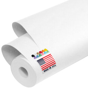 48" x 1200" USA Made Kraft Paper Roll, 45 lbs Thickness - White (KP-4810-WH)