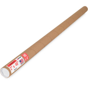 2" x 48" Made in USA Heavy Duty Reinforced Kraft Paper Mailing Tube, Pack of 1 (MT-248-HD)