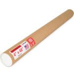 4" x 48" Made in USA Heavy Duty Reinforced Kraft Paper Mailing Tube, Pack of 1 (MT-448-HD)