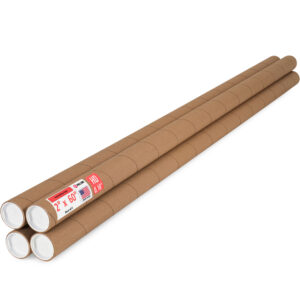 2" x 60" Made in USA Heavy Duty Reinforced Kraft Paper Mailing Tubes, Pack of 4 (MT-260-HD-4)