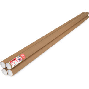 2" x 72" Made in USA Heavy Duty Reinforced Kraft Paper Mailing Tubes, Pack of 4 (MT-272-HD-4)