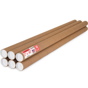 2" x 48" Made in USA Heavy Duty Reinforced Kraft Paper Mailing Tubes, Pack of 6 (MT-248-HD-6)
