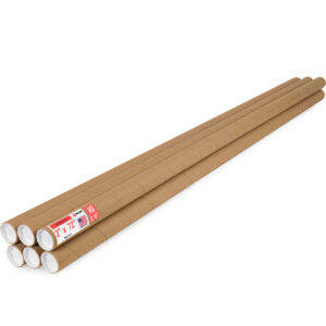 2" x 72" Made in USA Heavy Duty Reinforced Kraft Paper Mailing Tubes, Pack of 6 (MT-272-HD-6)