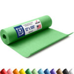 12" x 1200" USA Made Construction Paper Rolls, 45 lbs/66 GSM Thickness - Green (CP-1810-DG)