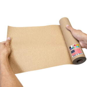 9" x 1200" USA Made Kraft Paper Roll, 45 lbs Thickness - Brown (KP-910-NK)