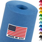 18" x 1200" USA Made Construction Paper Rolls, 45 lbs/66 GSM Thickness - Dark Blue (CP-1810-DB)