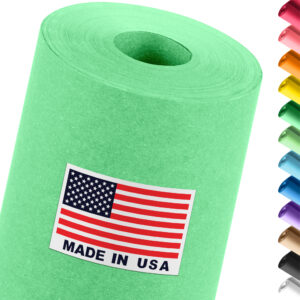 18" x 1200" USA Made Construction Paper Rolls, 45 lbs/66 GSM Thickness - Green (CP-1810-DG)
