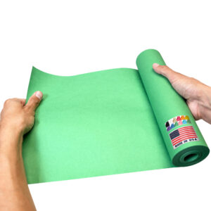 9" x 1200" USA Made Kraft Paper Roll, 45 lbs Thickness - Green (KP-910-DG)