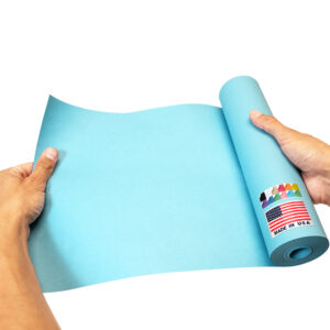 9" x 1200" USA Made Kraft Paper Roll, 45 lbs Thickness - Light Blue (KP-910-LB)