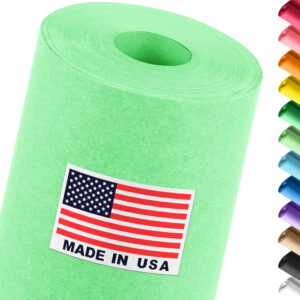 18" x 1200" USA Made Construction Paper Rolls, 45 lbs/66 GSM Thickness - Light Green (CP-1810-LG)