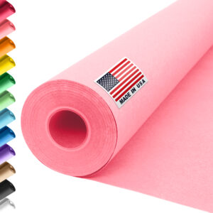 36" x 1200" USA Made Construction Paper Rolls, 45 lbs/66 GSM Thickness - Pink (CP-3610-PI)