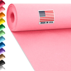 24" x 1200" USA Made Construction Paper Rolls, 45 lbs/66 GSM Thickness - Pink (CP-2410-PI)