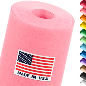 18" x 1200" USA Made Construction Paper Rolls, 45 lbs/66 GSM Thickness - Pink (CP-1810-PI)