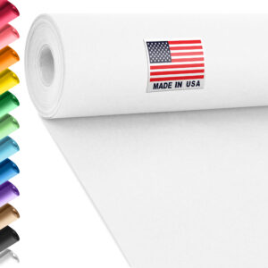 24" x 1200" USA Made Construction Paper Rolls, 45 lbs/66 GSM Thickness - White (CP-2410-WH)