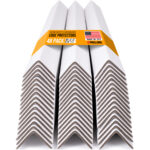 36" x 2" x 2" Reinforced Cardboard Edge Protectors, White, Pack of 48, 0.16" Thick Heavy-Duty (EP-36160-48)