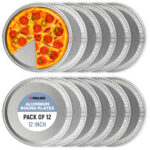 12" Aluminum Round Serving Platters, Pack of 12 (AL-5512-12, B0H1M3WKPV)