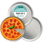 16" Aluminum Round Serving Platters, Pack of 3 (AL-5516-3, B0H1LRVDTF)