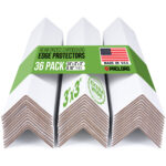24" x 3" x 3" Reinforced Cardboard Edge Protectors, Pack of 36, 0.16" Standard-Duty Thickness (EP-33-24160-36)