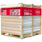 24" x 3" x 3" Reinforced Cardboard Edge Protectors, Pallet of 2580, 0.225" Heavy-Duty Thickness (EP-33-24200-P)