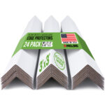 48" x 3" x 3" Reinforced Cardboard Edge Protectors, Pack of 24, 0.16" Standard-Duty Thickness (EP-33-48160-24)