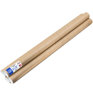 5" x 72" Reinforced Kraft Paper Mailing Tube, Pack of 4 Tubes with 8 Caps (MT-572-4, B0GWTJ9V3Q)