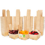 USA-Made Quart-Size Berry Baskets with Handles, Pack of 100 (BB-Q-100, B0FM1G7KG6)