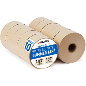 2.83" x 450' Water Activated Kraft Tape, Pack of 10 (GT-3450-10, B0GWSCQ7K6)