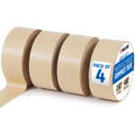 2.83" x 450' Water Activated Kraft Tape, Pack of 4 (GT-3450-4, B0GWS3RM3Q)