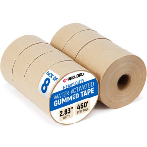2.83" x 450' Water Activated Kraft Tape, Pack of 8 (GT-3450-8, B0GWS8GXKV)