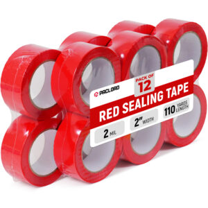 2" x 110 Yards Red Packing Tape, 12 Rolls (ST-220-RE-12, B0GX2N6RQX)