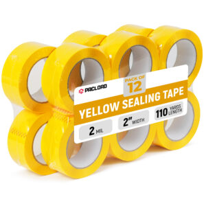 2" x 110 Yards Yellow Packing Tape, 12 Rolls (ST-220-YE-12, B0GX37V533)