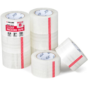 3" x 110 Yards Clear Packing Tape, Pack of 8 (ST-325-8, B0GTN88LP5)