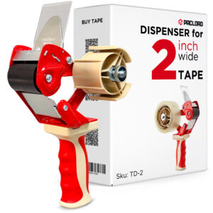 Heavy Duty Metal Tape Gun Dispenser for 2" Sealing Tape (TD-2, B0GTN9YRLL)