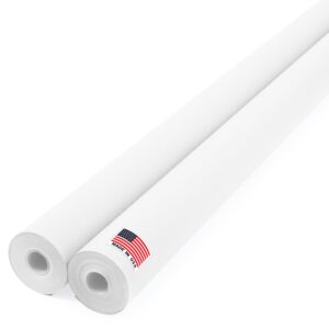 Paclord White Kraft Paper Roll 48" x 1200" (100 ft), 45 Lbs, Value Pack of 2 (KP-4810-WH-2, B0DNV3RRW7)