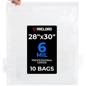 28" x 30" Extra Large Zip Seal Lock Bags, 6 Mil Pack of 100 (RPB-2830-6-100, B0FX3B46DP)