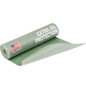 Paclord 12" x 60 yd Green Masking Paper, Automotive Oil Protection