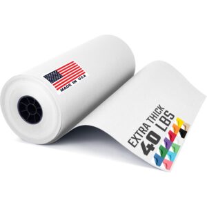 Paclord White Kraft Paper Roll 18" x 720 ft (KP-18720-WH, B0DPLL2456)