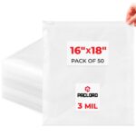 16" x 18" Slider Zip Poly Bags, Pack of 50 (SPB-1618-50, B0G6Q2SRKF)
