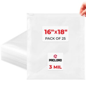 16" x 18" Slider Zip Poly Bags, Pack of 25 (SPB-1618-25, B0G6QJK5CL)
