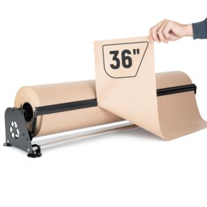 Paclord 36" Paper Roll Dispenser with Cutter, Non-Slip Suction Feet