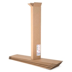 Tall Cardboard Boxes 6"L x 3"W x 36"H (Pack of 6) (CB-6336-6, B0F2VVBKYY)