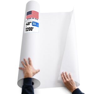 Paclord White Kraft Paper Roll 48" x 1200 ft (NK-4830-WH, B0F63ZWSWP)